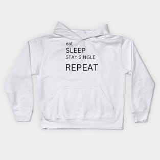 eat sleep Kids Hoodie